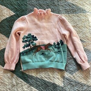 Janie and Jack horse sweater
